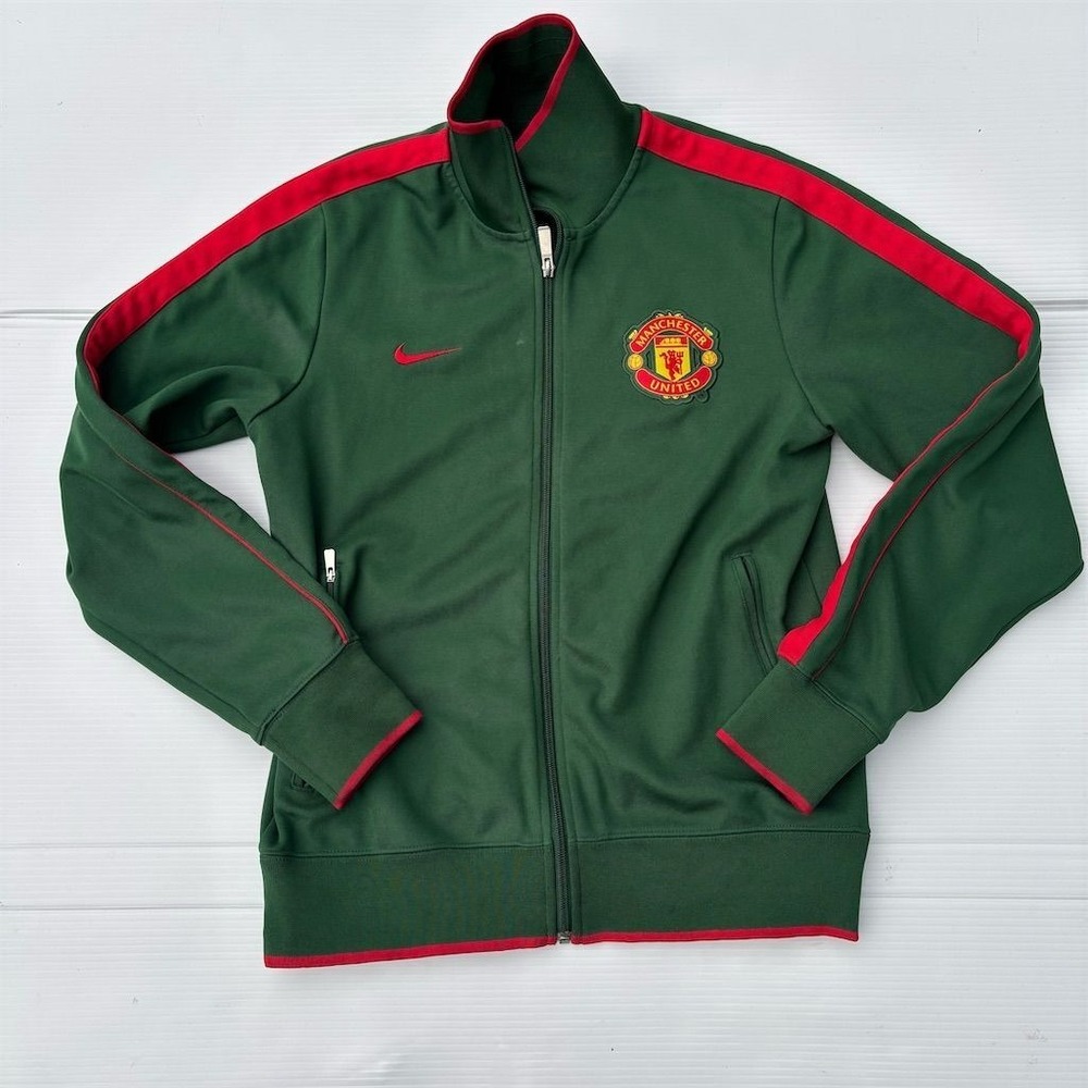 Nike‎ Manchester United Men's Green Full Zip Sweater Size M